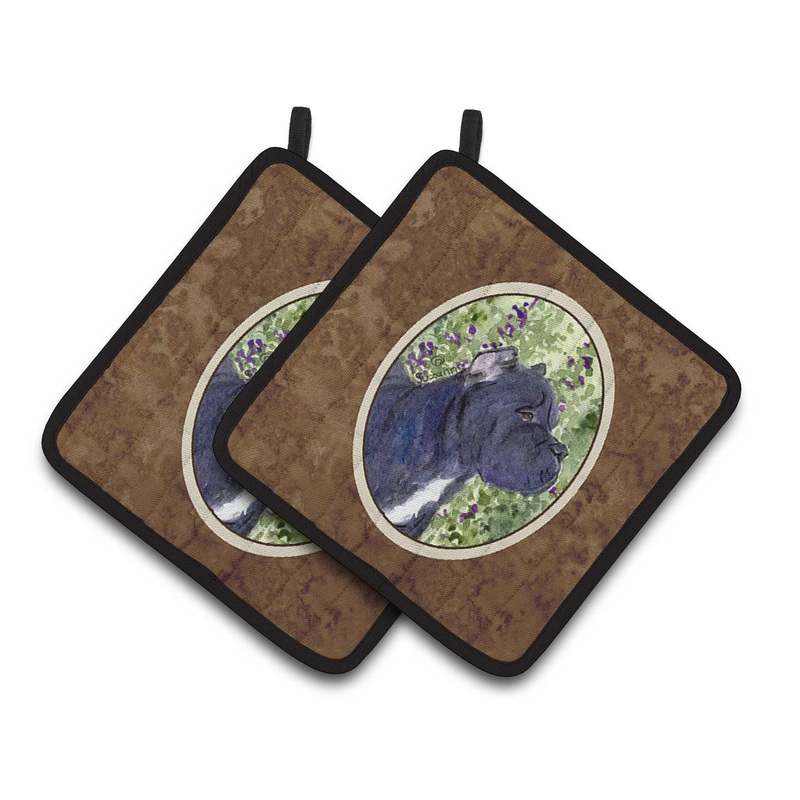 Cane Corso Pot Holders - Set of 2 Decorative Kitchen Helpers | Made in the USA SS8841PTHD