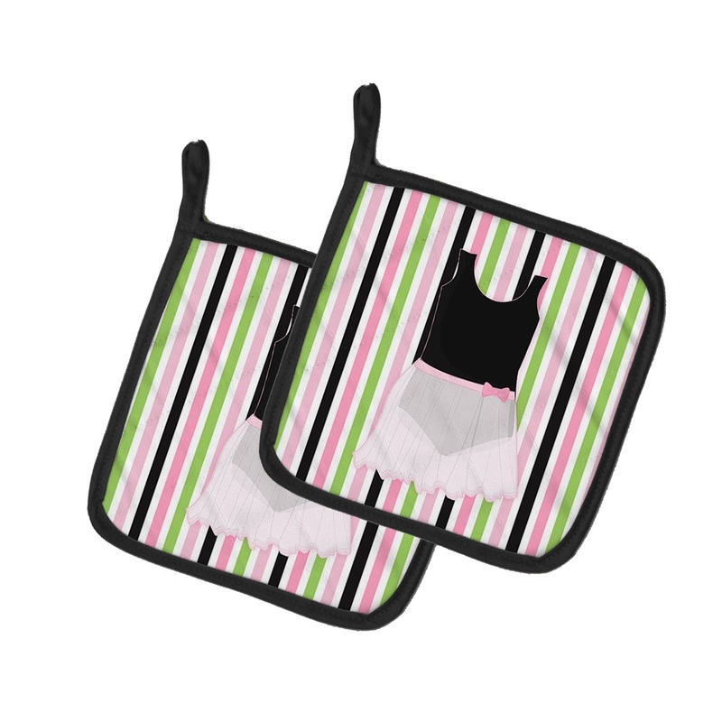 Ballerina Leotard and skirt Pot Holders - Set of 2 - Heat-Resistant Kitchen Essentials BB5154PTHD
