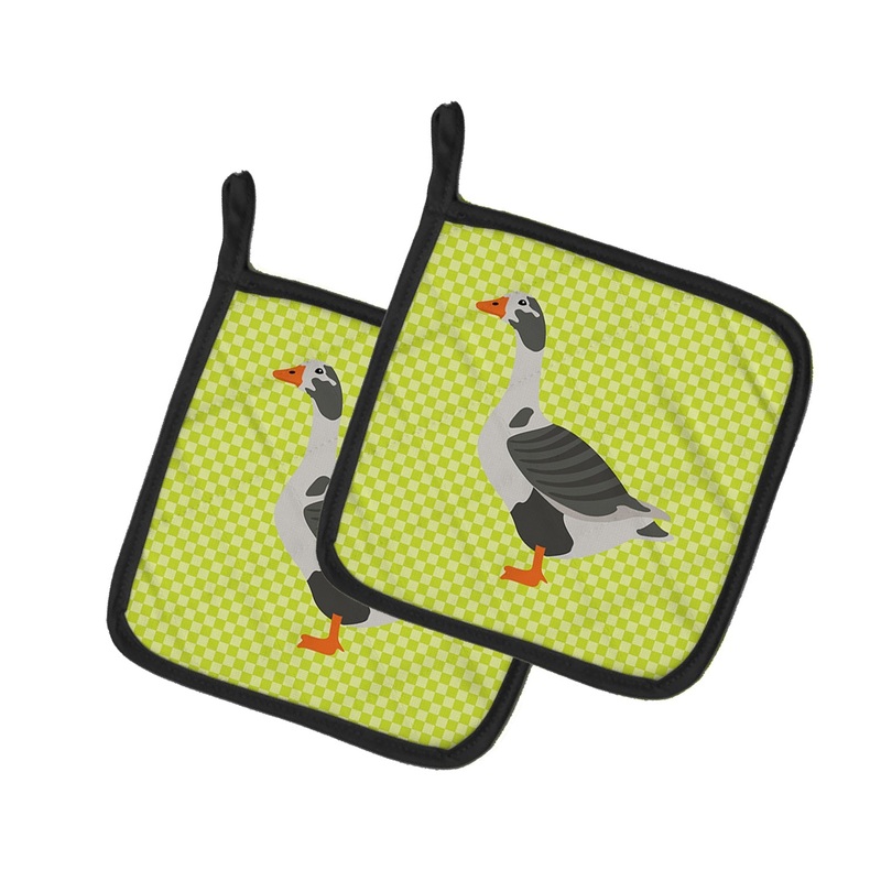 West of England Goose Green Pot Holders - Set of 2 - Heat-Resistant Kitchen Essentials BB7721PTHD