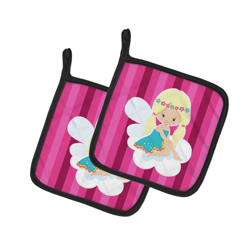 Blonde Fairy Pot Holders - Set of 2 - Heat-Resistant Kitchen Essentials BB6808PTHD