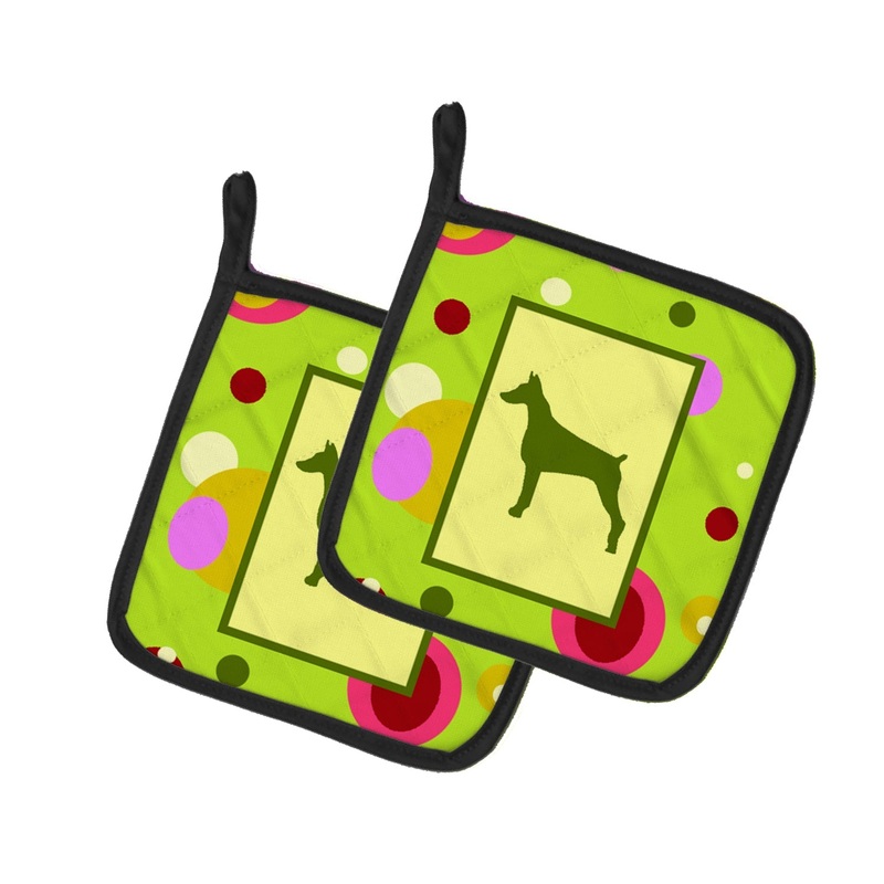 Doberman Pot Holders - Set of 2 - Heat-Resistant Kitchen Essentials CK1077PTHD
