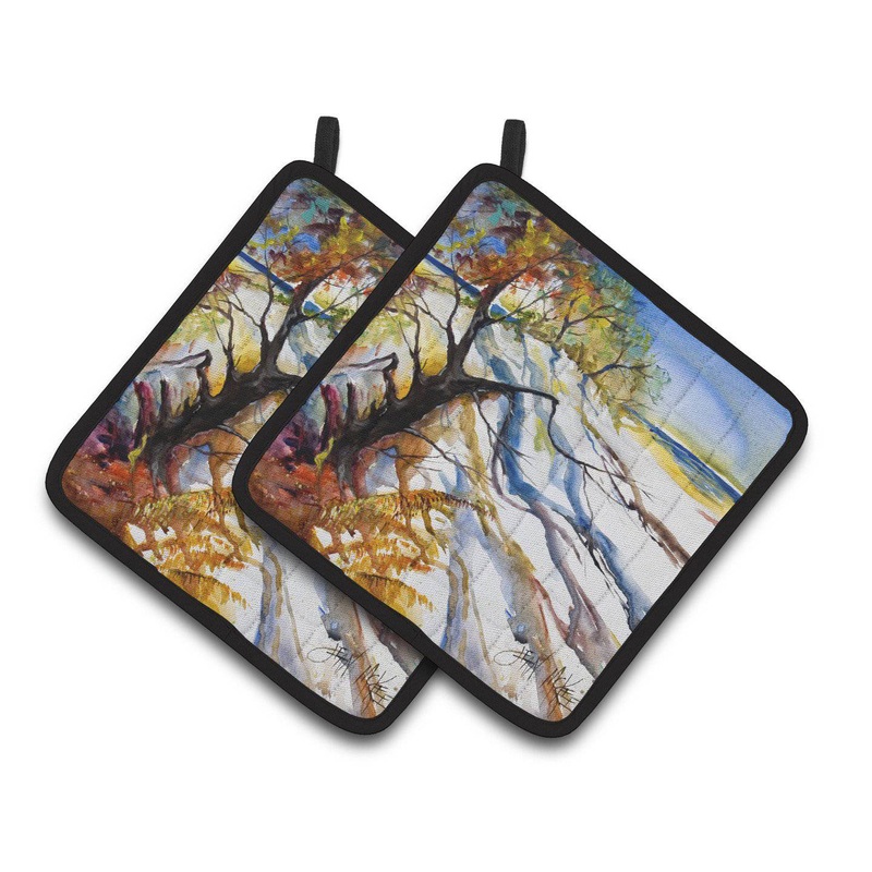 Sand Dune Pot Holders - Set of 2 Decorative Kitchen Helpers | Made in the USA JMK1272PTHD