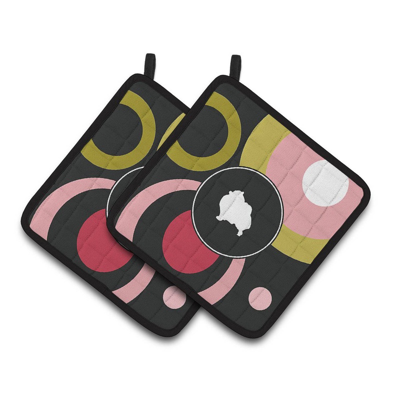 Pomeranian Pot Holders - Set of 2 Decorative Kitchen Helpers | Made in the USA KJ1145PTHD