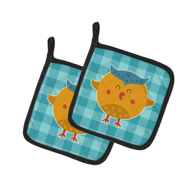 Wise Owl Pot Holders - Set of 2 - Heat-Resistant Kitchen Essentials BB6732PTHD