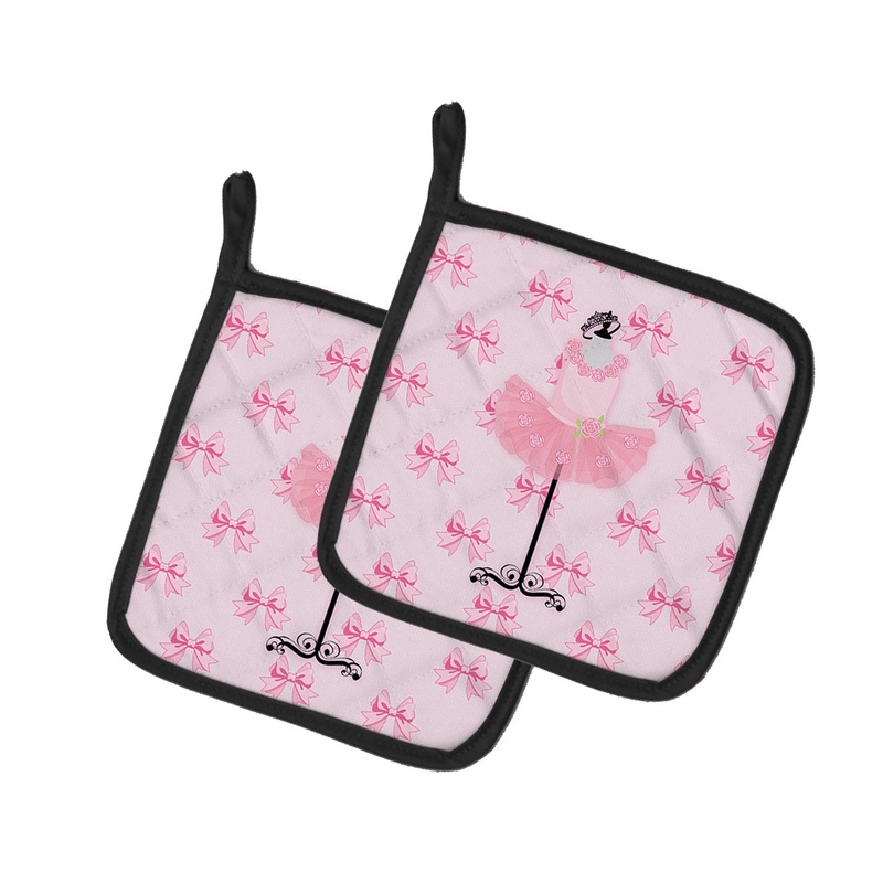 Ballerina Recital Attire Pot Holders - Set of 2 - Heat-Resistant Kitchen Essentials BB5156PTHD