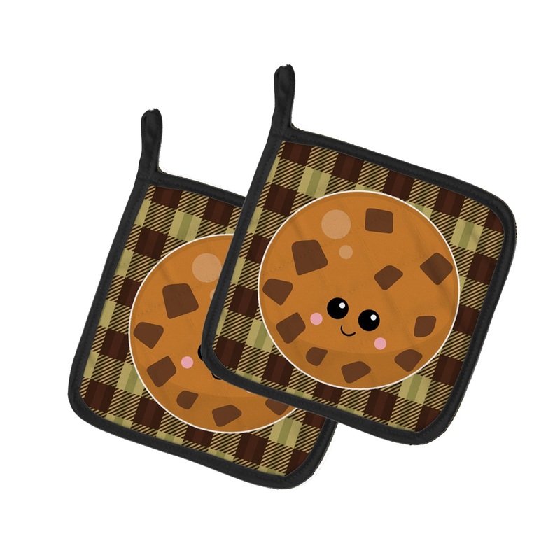 Cookie Face Pot Holders - Set of 2 - Heat-Resistant Kitchen Essentials BB7046PTHD