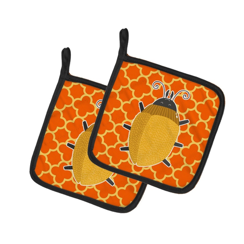Beetle Pot Holders - Set of 2 - Heat-Resistant Kitchen Essentials BB6772PTHD