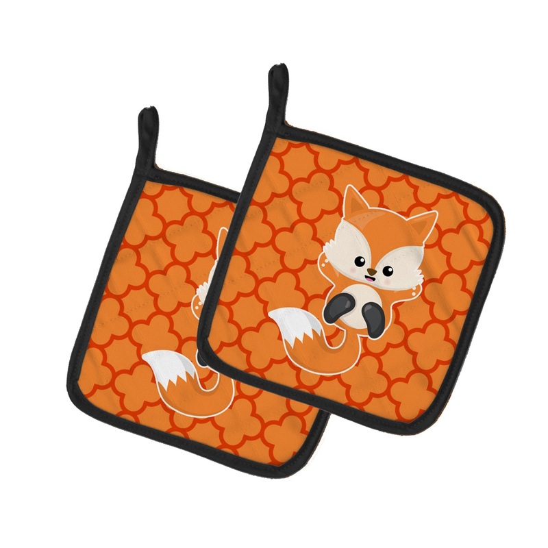 Baby Fox Quatrafoil Pot Holders - Set of 2 - Heat-Resistant Kitchen Essentials BB7085PTHD