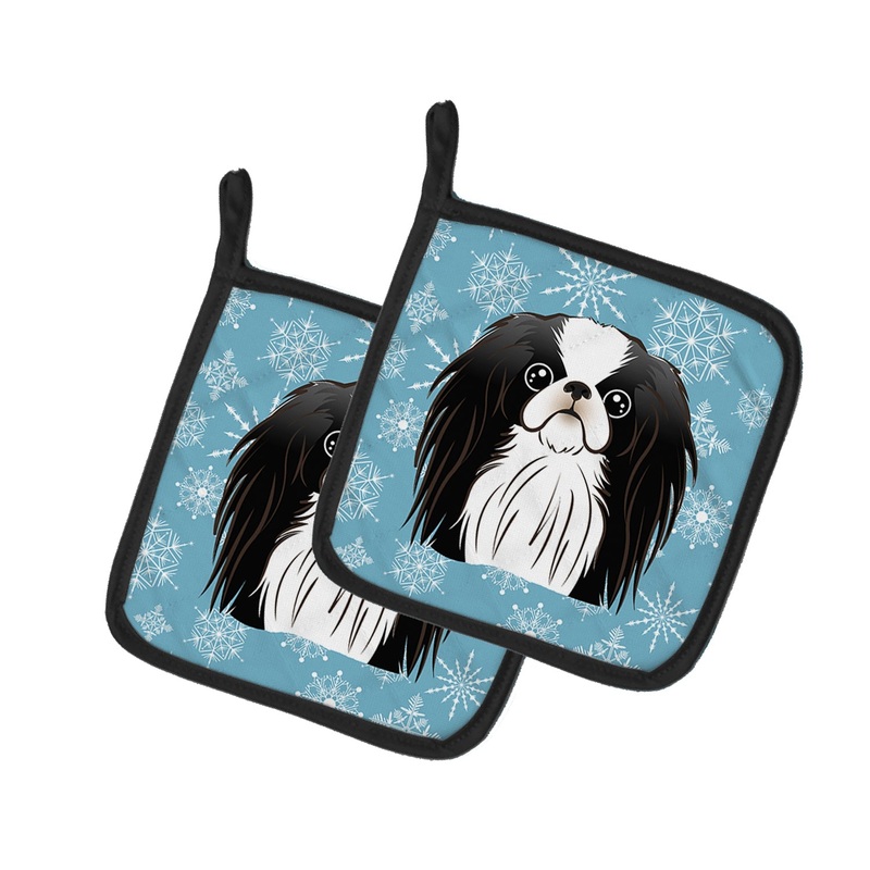 Snowflake Japanese Chin Pot Holders - Set of 2 - Heat-Resistant Kitchen Essentials BB1664PTHD