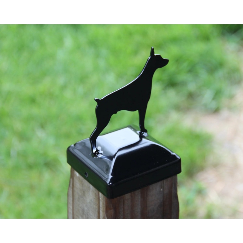 4x4 Dobermann Pinscher Post Cap (Fits 3.5 x 3.5 Post Size)