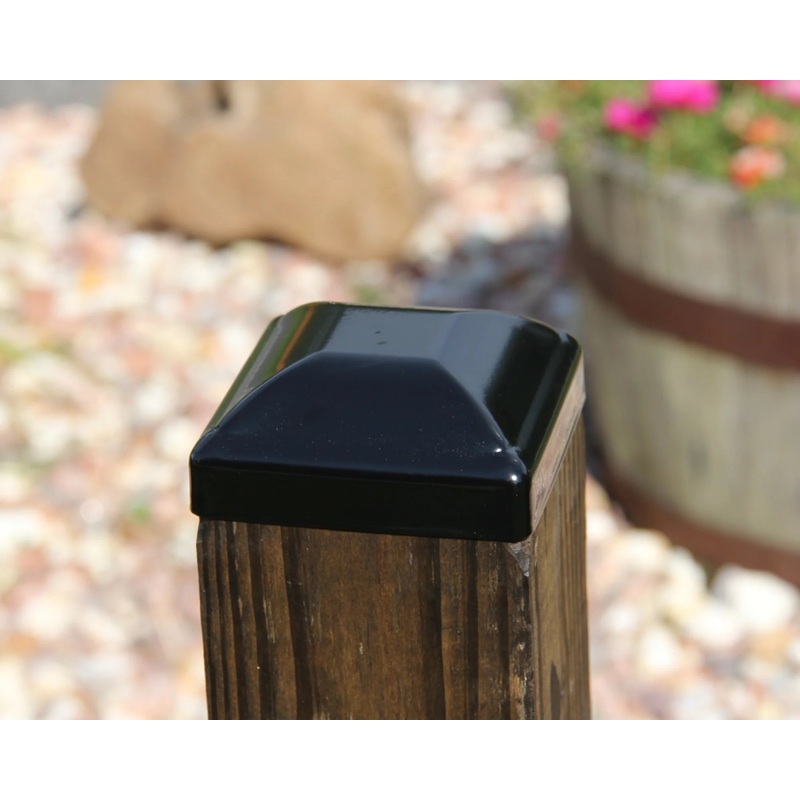 4x4 Heavy Duty Steel Post Cap (3.5 x 3.5 Post Size)