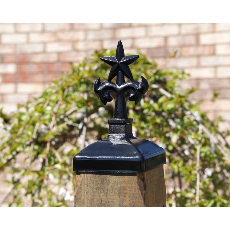 4x4 Palm Tree and Star Post Cap (3.5 x 3.5 Post Size)