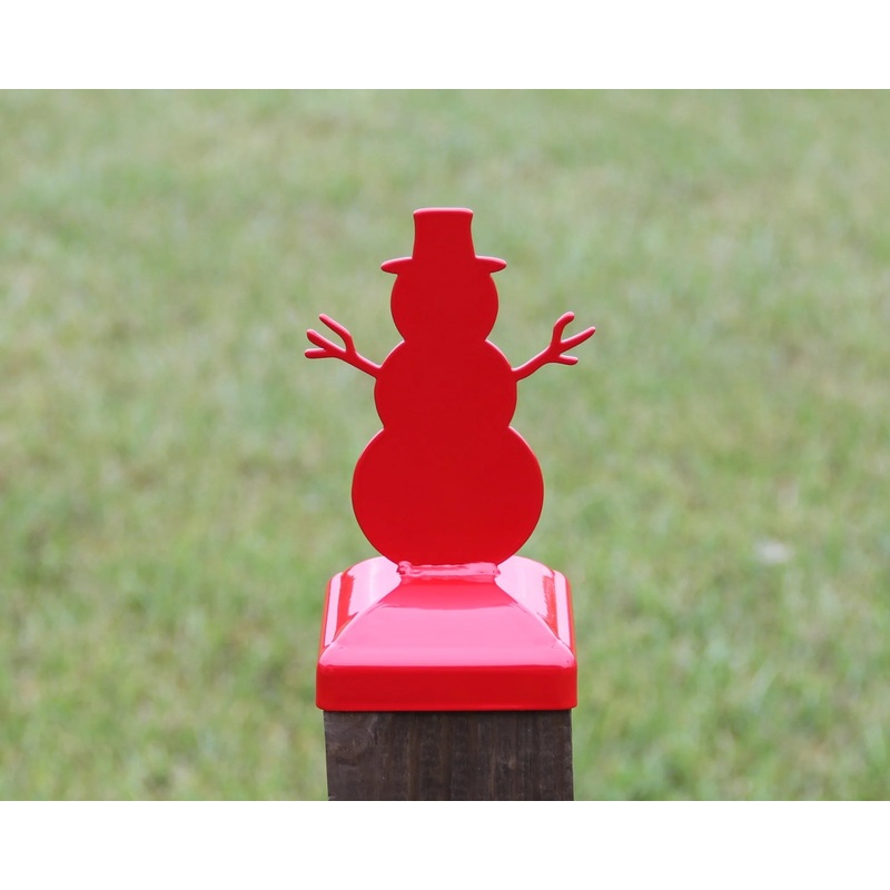 4X4 Snowman Holiday Post Cap (Fits 3.5 x 3.5 Post Size)
