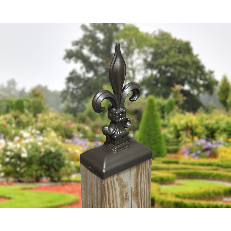 4x6 Large Fleur-De-Lis Post Cap (3.5 x 5.5 Post Size)