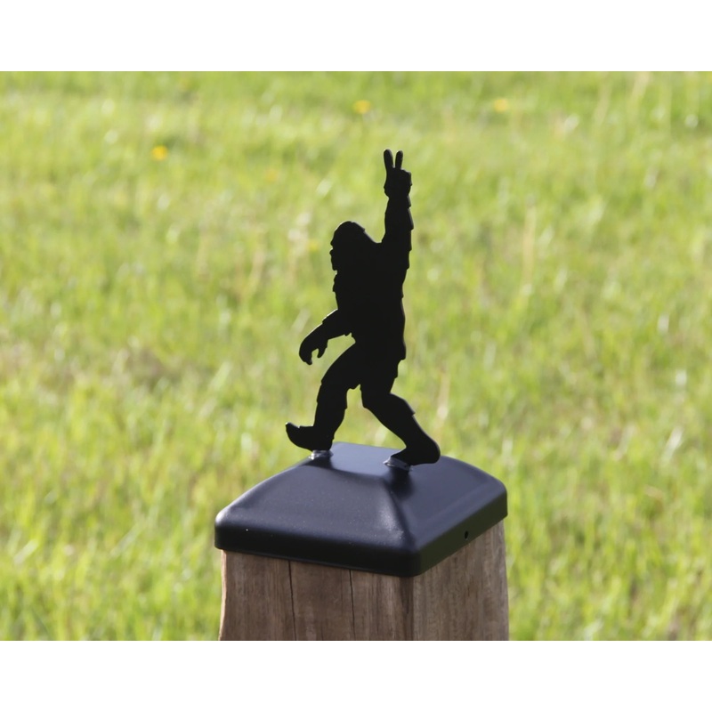 6X6 Bigfoot Peace Sign Post Cap (5.5 x 5.5 Post Size)