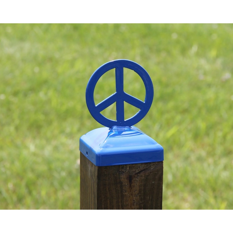 6X6 Peace Symbol Post Cap (5.5 x 5.5 Post Size)