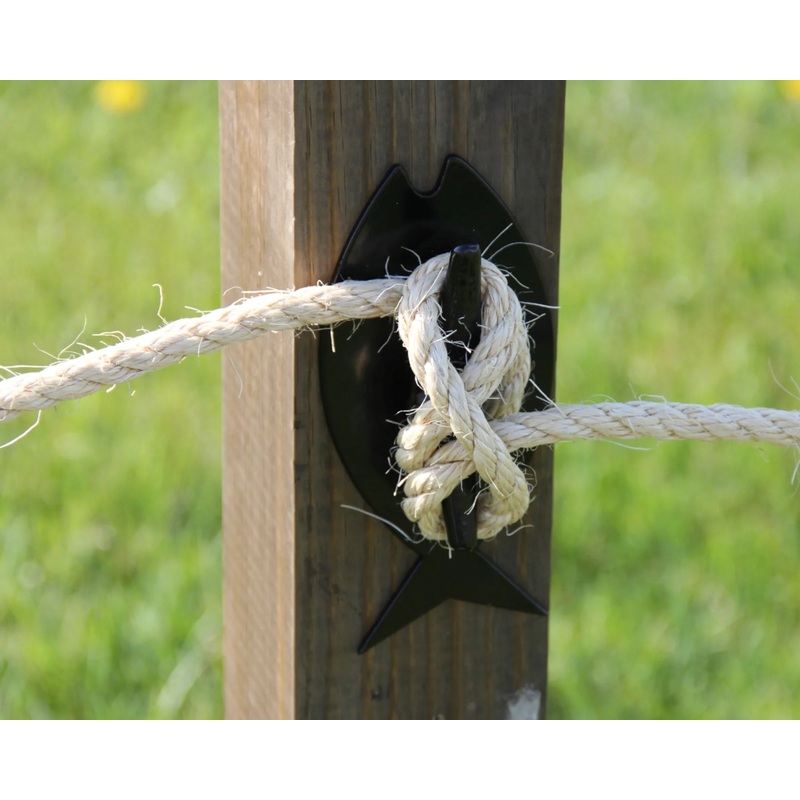 Fish Nautical Rope Fence Bracket, Boat Tie-off Design