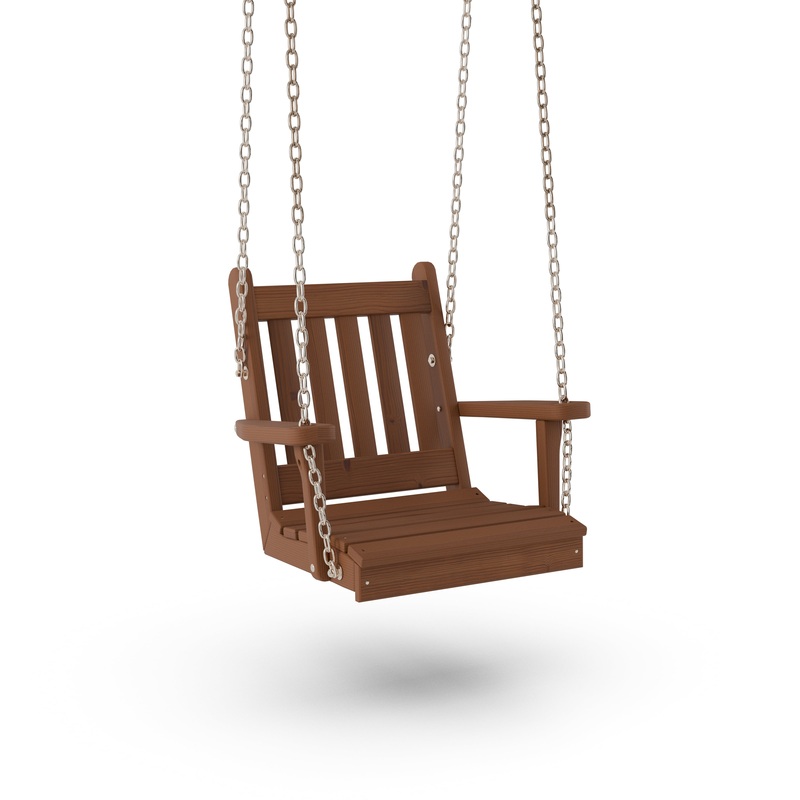 Keystone Amish Co. Franklin Swing Chair, Mushroom Stain