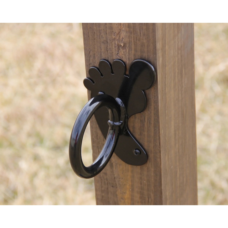 Nautical Rope Fence Foot Bracket, Light Strand Holder