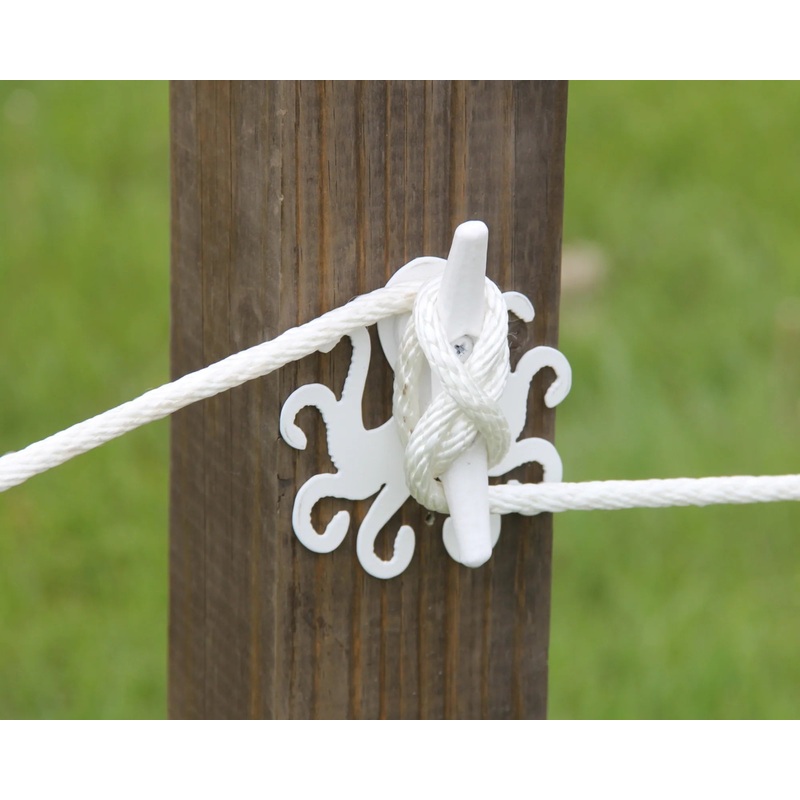 Octopus Nautical Rope Fence Bracket, Boat Tie-off Design