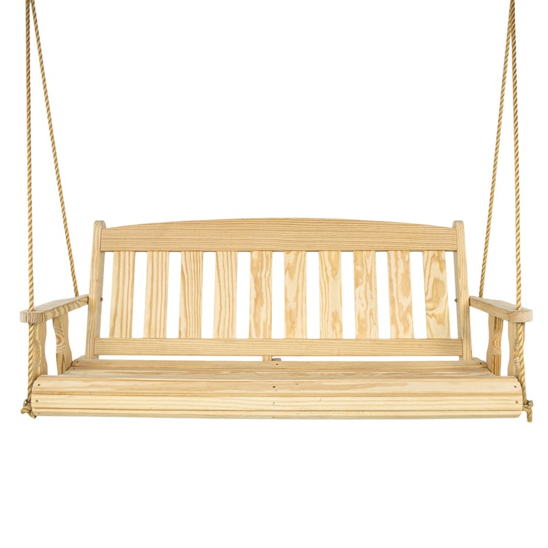 Amish Casual 4 Foot Unfinished Mission Porch Swing