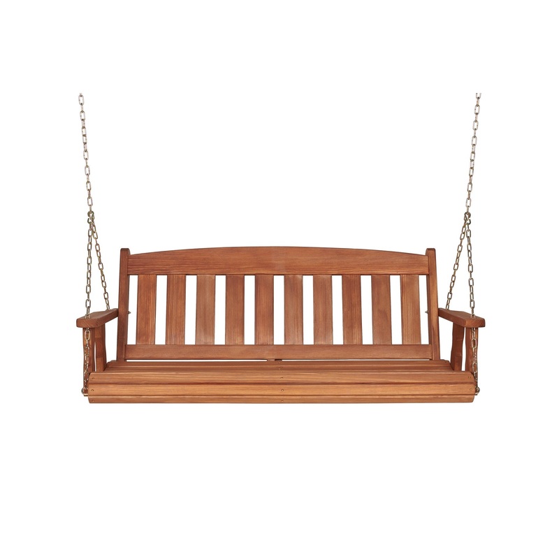 Amish Casual 5 Foot Cedar Stain Mission Porch Swing