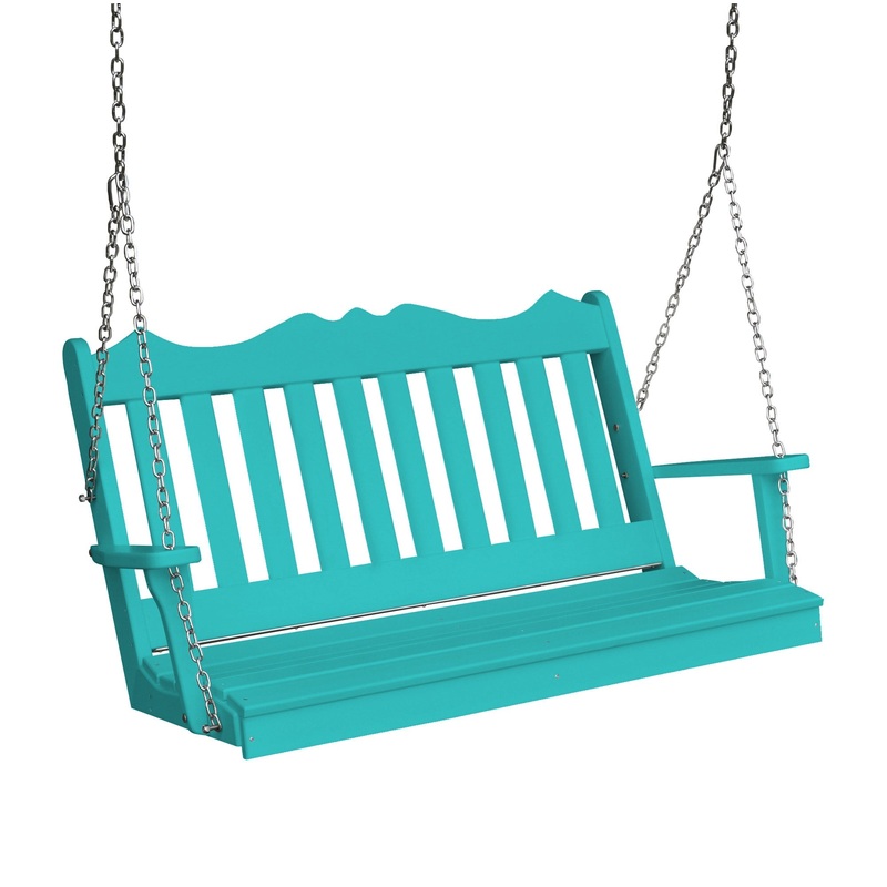 Keystone Amish Co. 4 Foot York Composite Porch Swing, Aruba