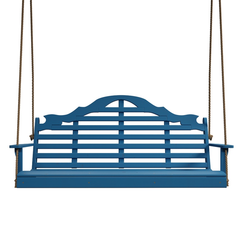 Keystone Amish Co. 5 Foot Milan Porch Swing, Carribean Blue
