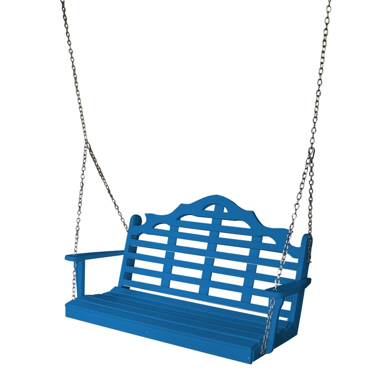 Keystone Amish Co. 5 Foot Milan Recycled Plastic Porch Swing, Blue