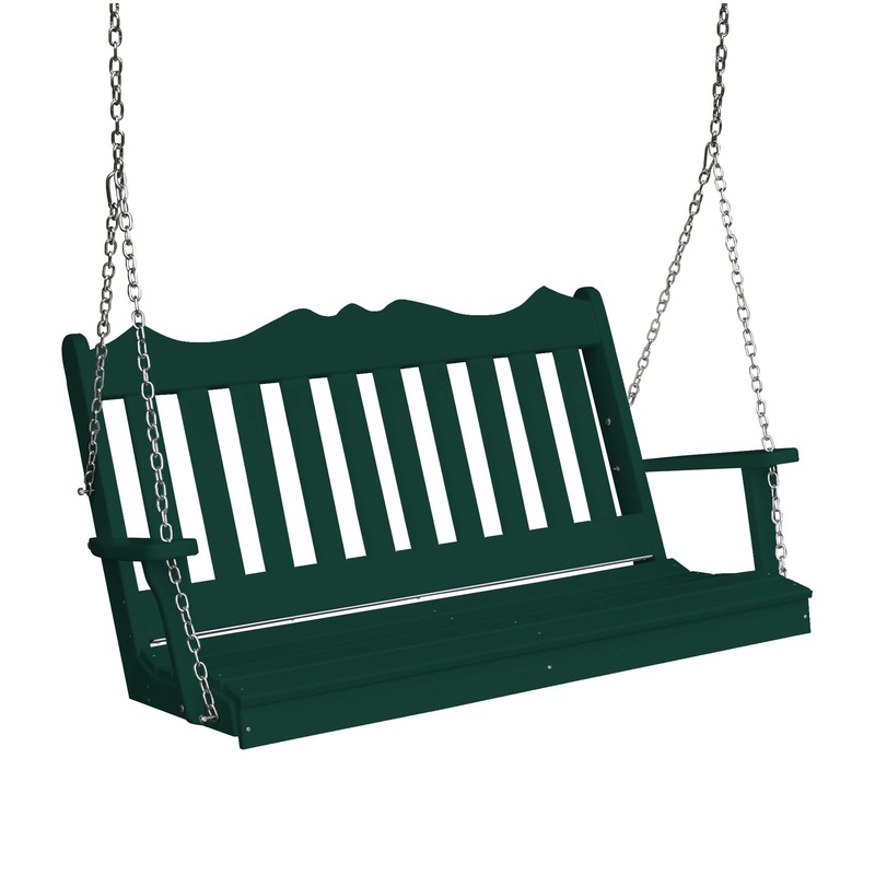 Keystone Amish Co. 5 Foot York Composite Porch Swing, Turf Green
