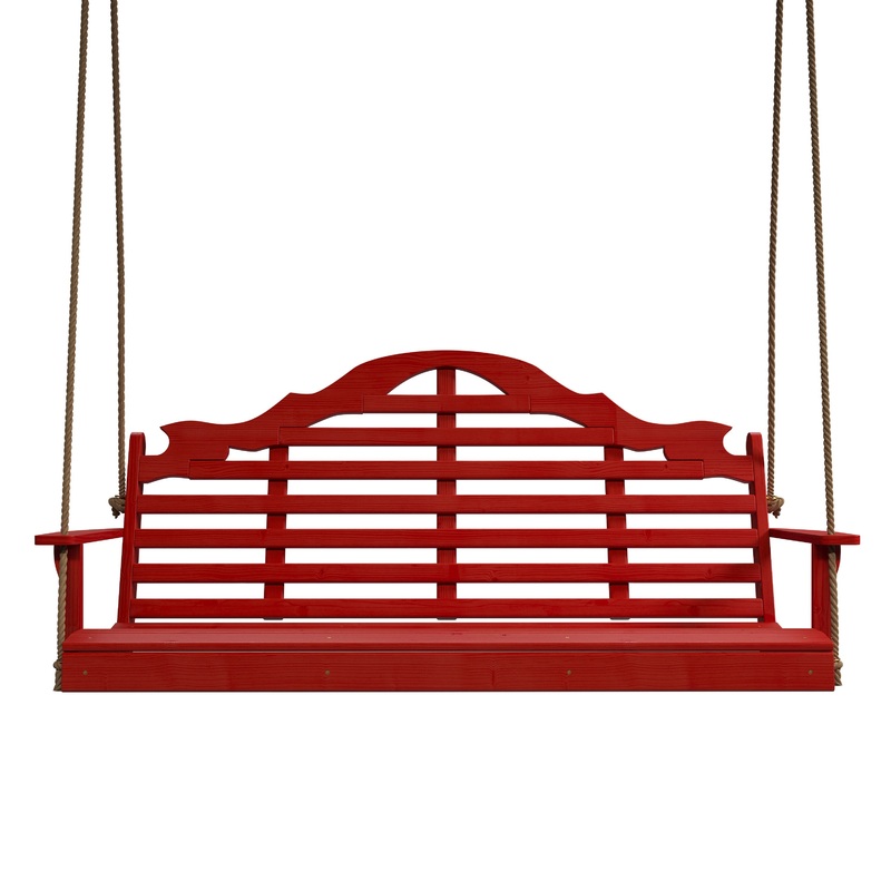 Keystone Amish Co. 6 Foot Milan Porch Swing, Red