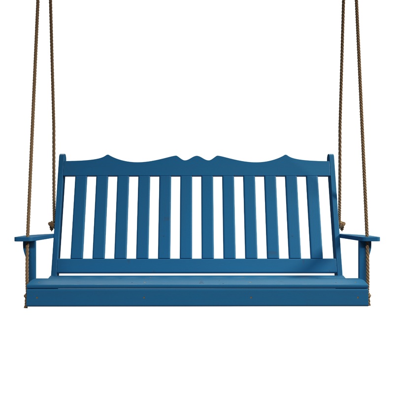 Keystone Amish Co. 6 Foot York Porch Swing, Carribean Blue