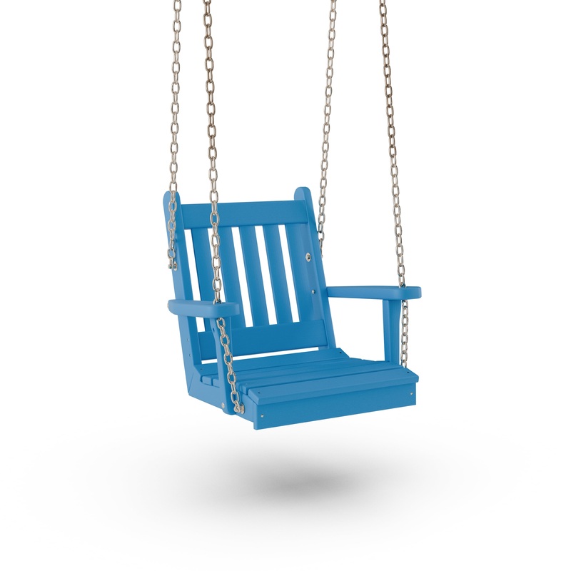 Keystone Amish Co. Franklin Swing Chair, Carribean Blue