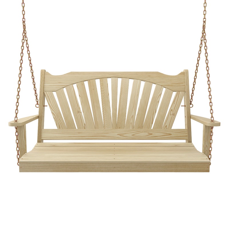 Keystone Amish Co. Sunburst Porch Swing, 6 Foot, Unfinished