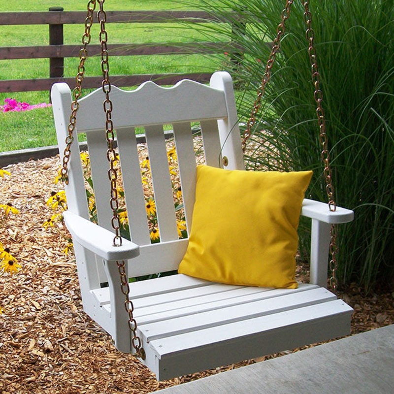 Keystone Amish Co. York Swing Chair, Cedar Stain