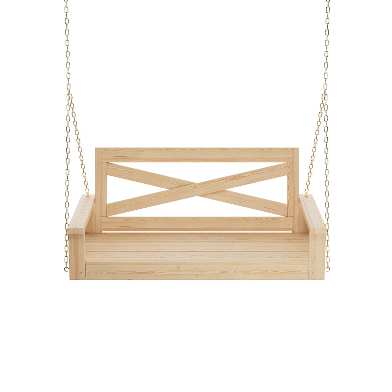Porchgate Amish Heavy Duty 700 Lb 5-Foot Boardwalk Porch Swing - Unfinished