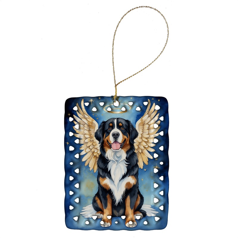 Bernese Mountain Dog My Angel Porcelain Ornament