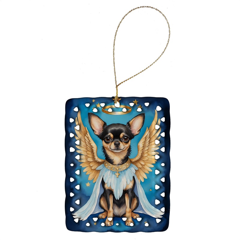 Chihuahua My Angel Porcelain Ornament