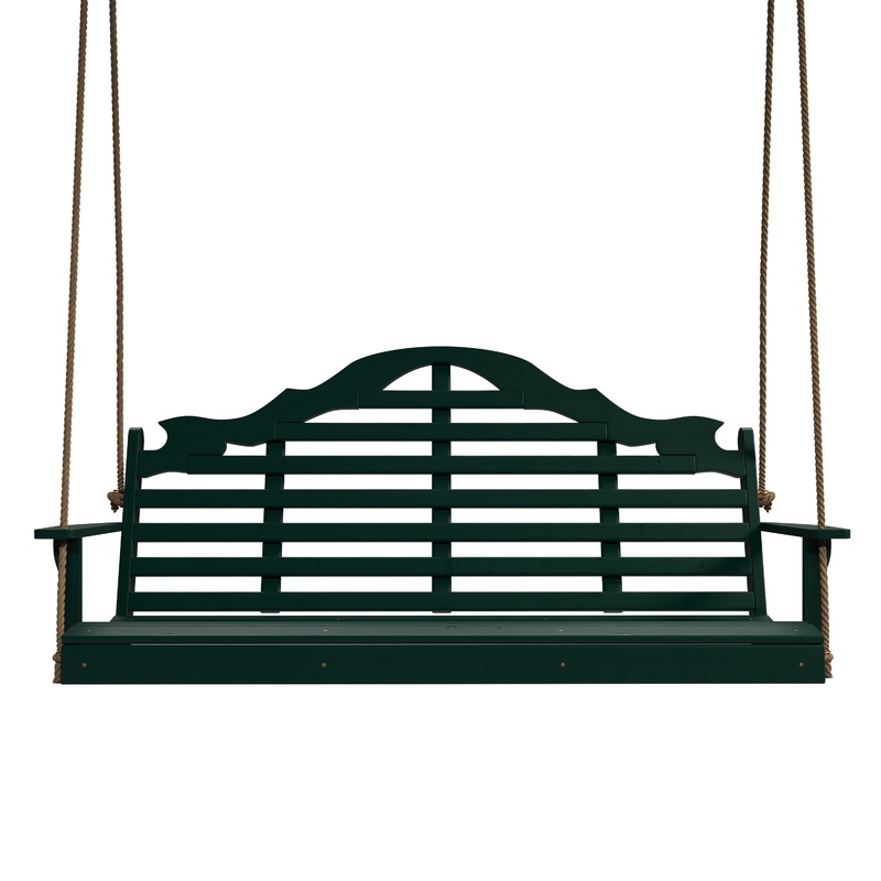 Keystone Amish Co. 6 Foot Milan Porch Swing, Dark Green