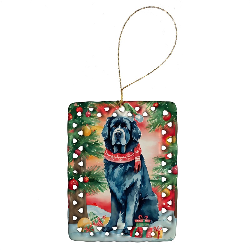 Newfoundland Christmas Porcelain Ornament