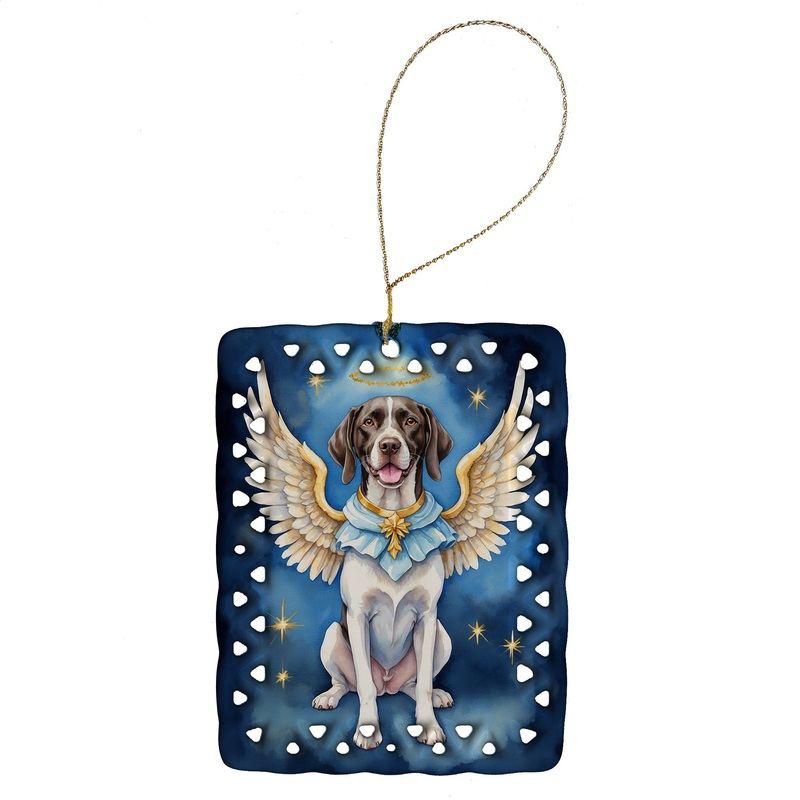 Pointer My Angel Porcelain Ornament