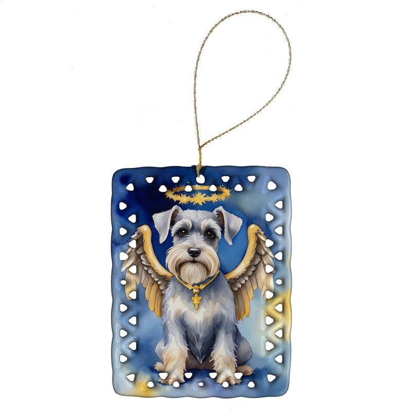 Schnauzer My Angel Porcelain Ornament