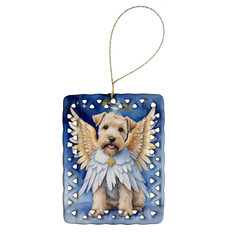Wheaten Terrier My Angel Porcelain Ornament