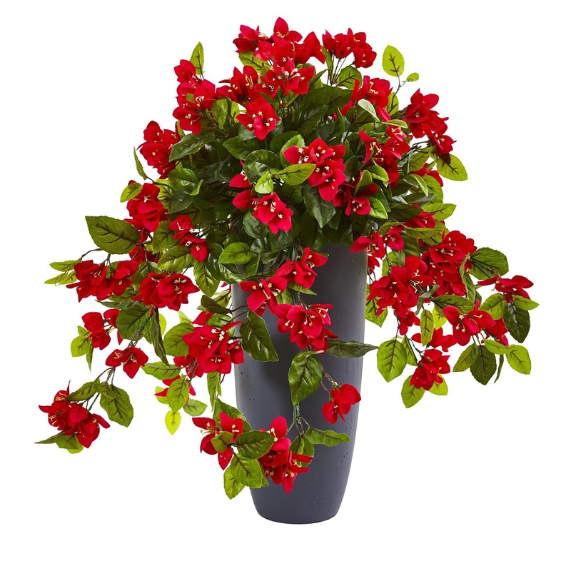 26 Bougainvillea Artificial Plant in Planter UV Resistant (Indoor/Outdoor)
