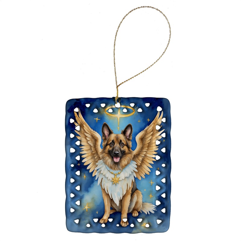 Belgian Tervuren My Angel Porcelain Ornament