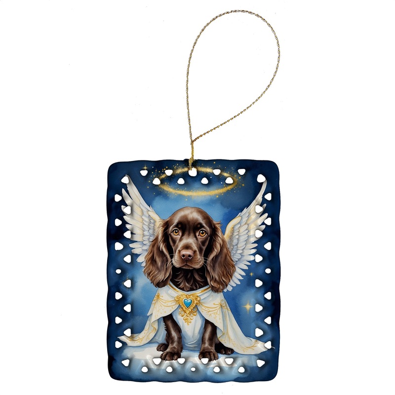 Boykin Spaniel My Angel Porcelain Ornament