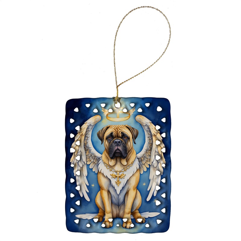 Bullmastiff My Angel Porcelain Ornament