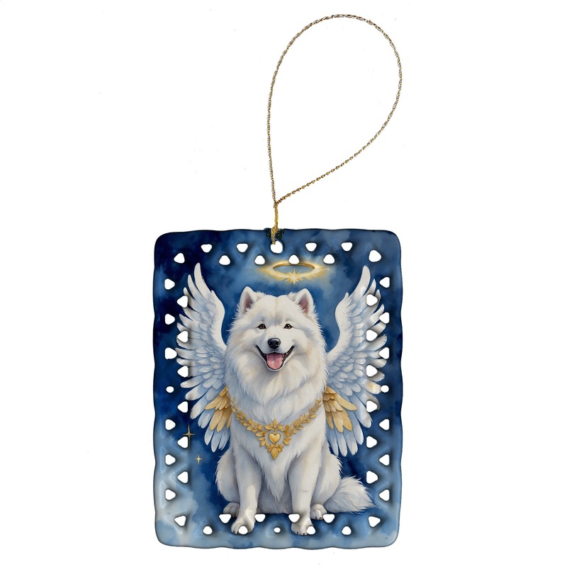 Samoyed My Angel Porcelain Ornament