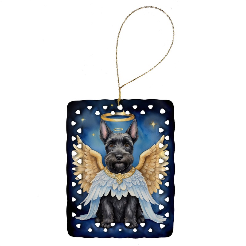 Scottish Terrier My Angel Porcelain Ornament