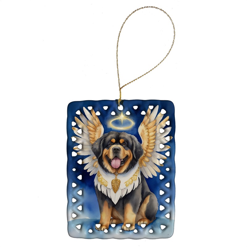 Tibetan Mastiff My Angel Porcelain Ornament